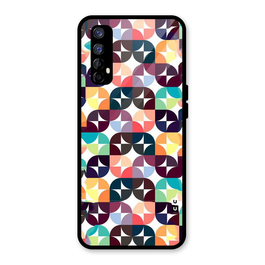 Multicolor Arc Glass Back Case for Realme Narzo 20 Pro