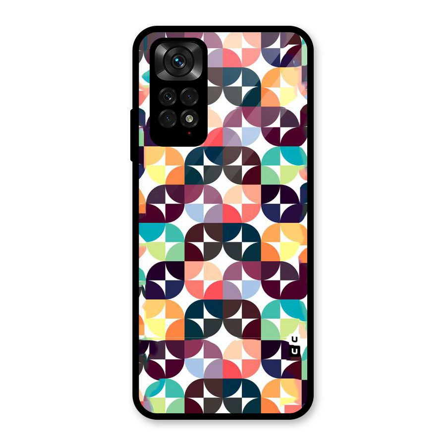 Multicolor Arc Glass Back Case for Redmi Note 11S