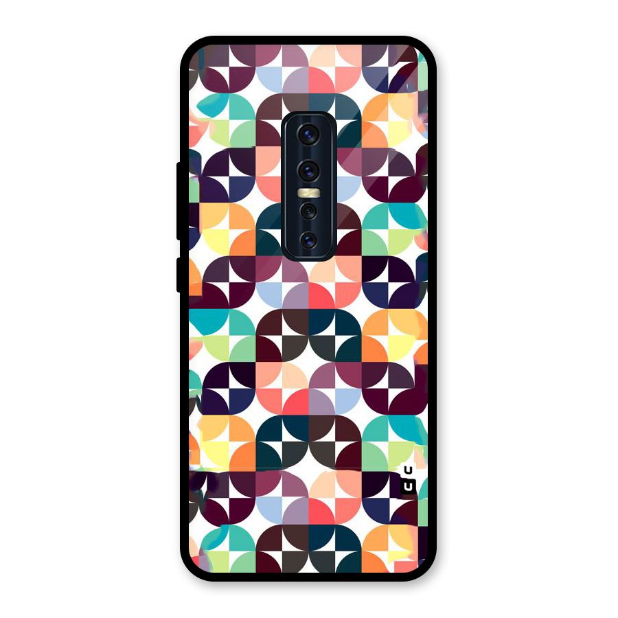 Multicolor Arc Glass Back Case for Vivo V17 Pro