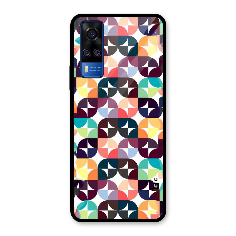 Multicolor Arc Glass Back Case for Vivo Y31