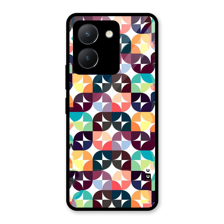 Multicolor Arc Glass Back Case for Vivo Y36