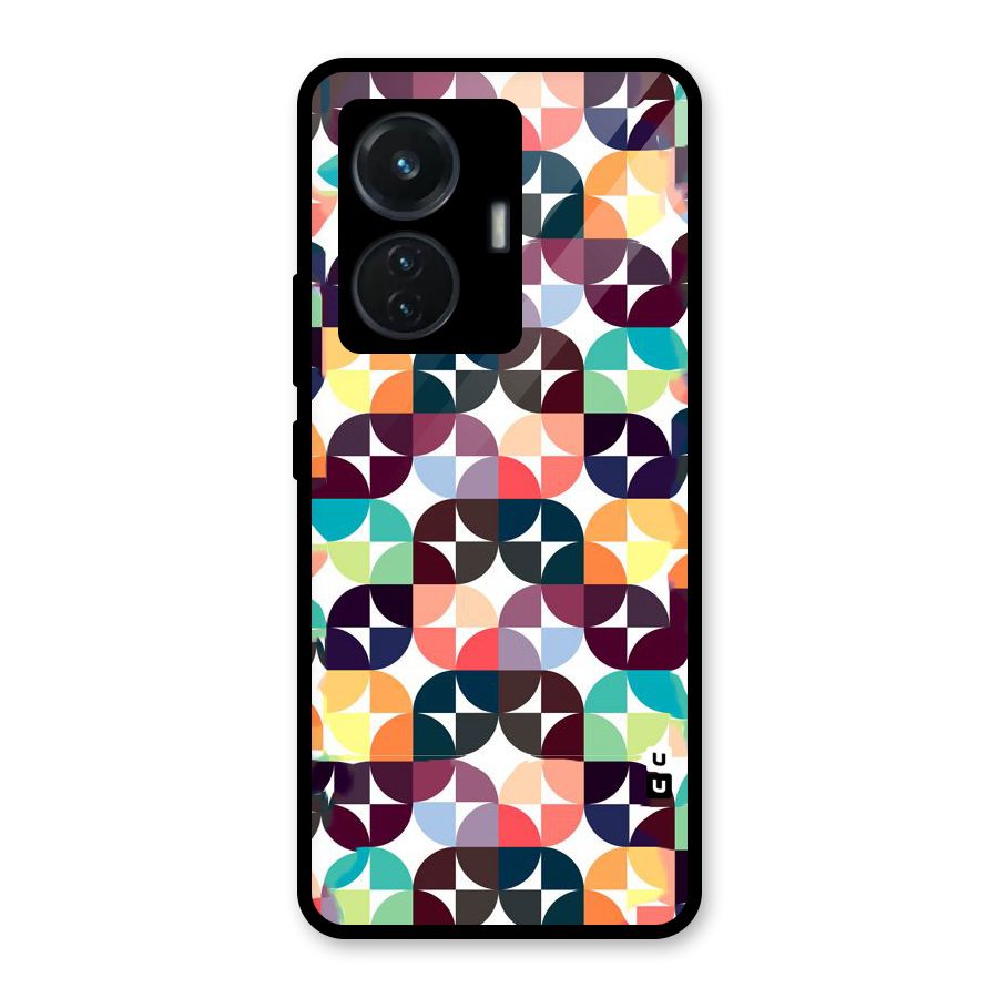 Multicolor Arc Glass Back Case for iQOO Z6 44W