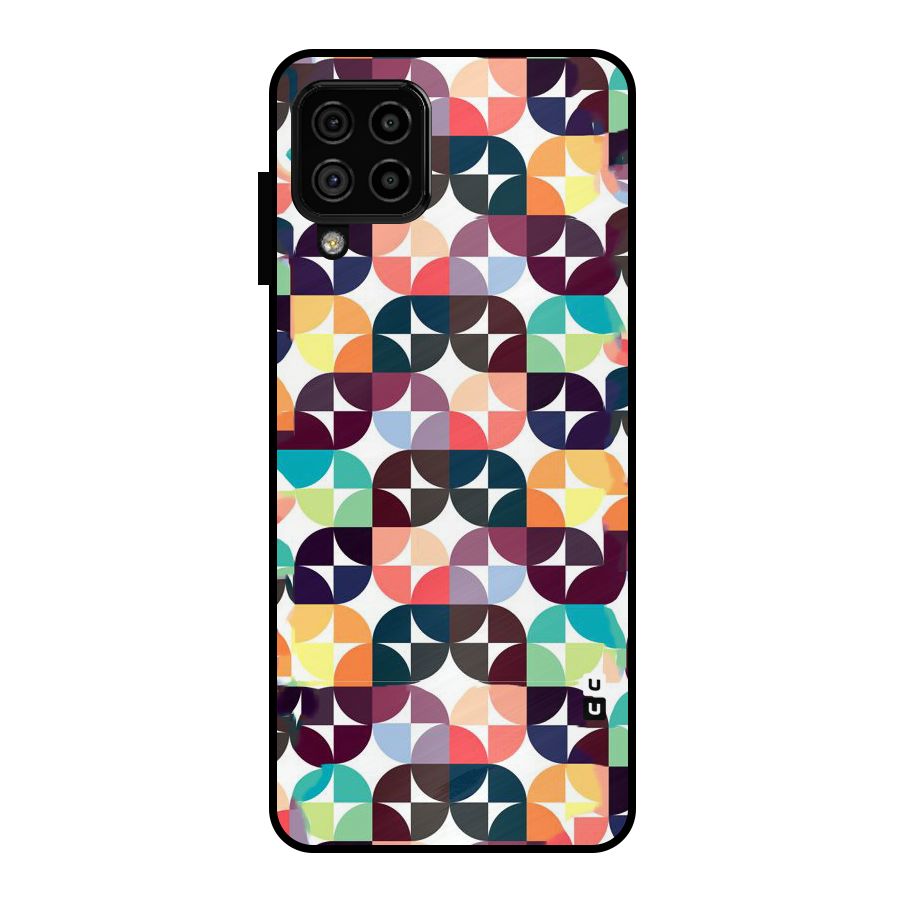 Multicolor Arc Metal Back Case for Galaxy A22 4G