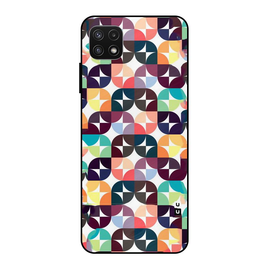 Multicolor Arc Metal Back Case for Galaxy A22 5G