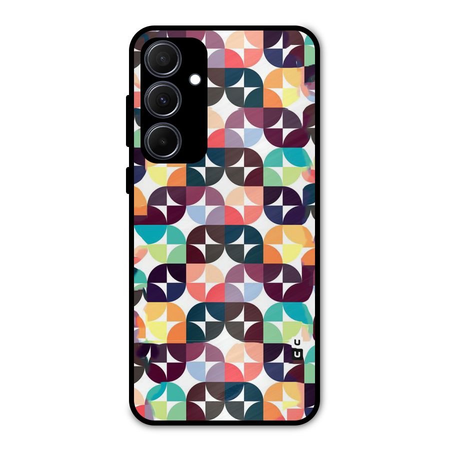 Multicolor Arc Metal Back Case for Galaxy A35