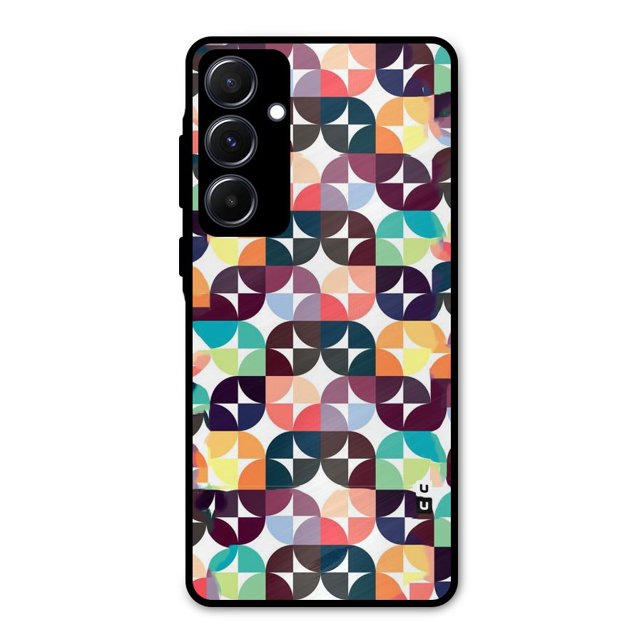 Multicolor Arc Metal Back Case for Galaxy A55