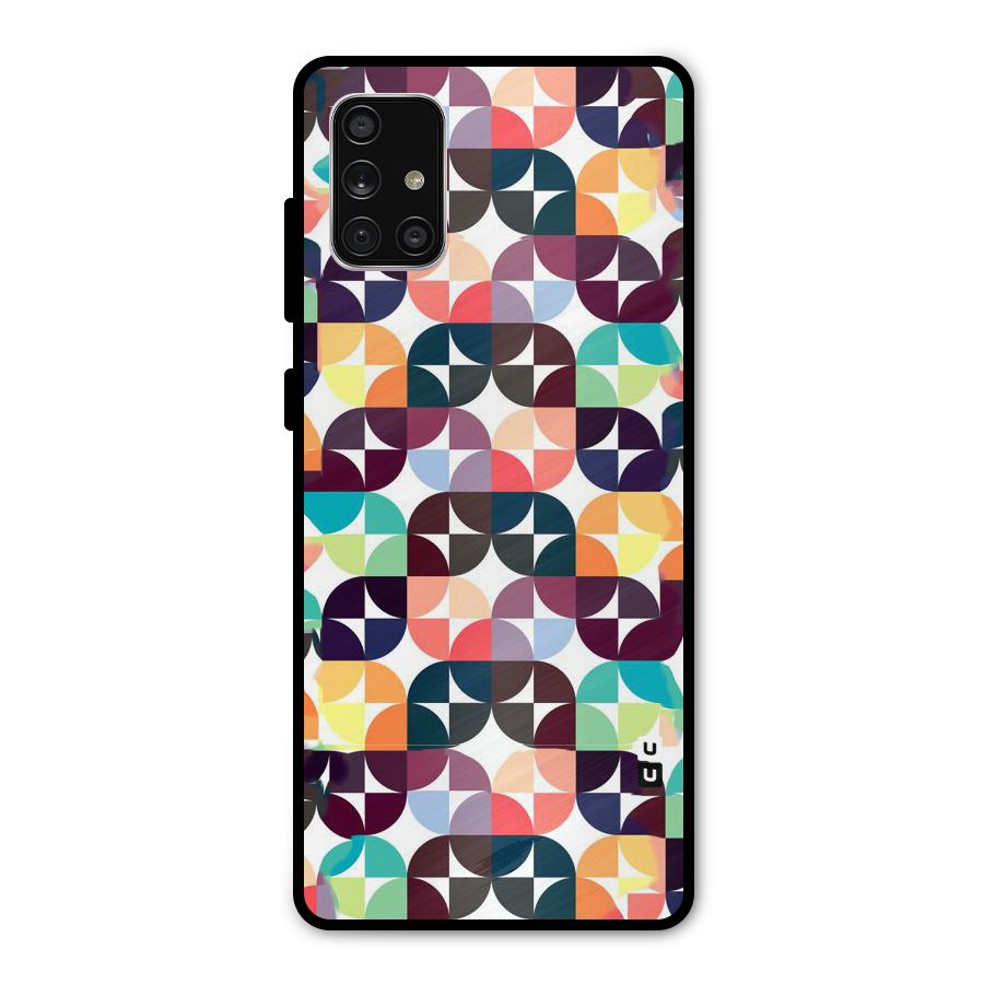 Multicolor Arc Metal Back Case for Galaxy A71
