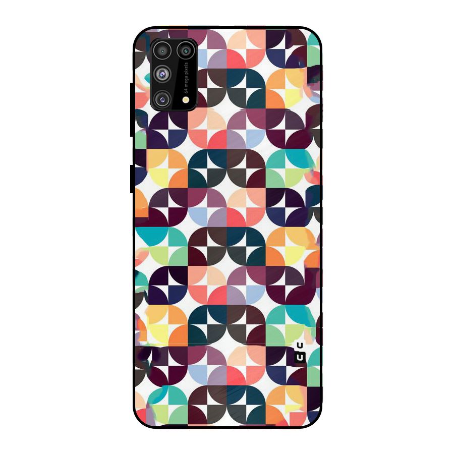 Multicolor Arc Metal Back Case for Galaxy F41