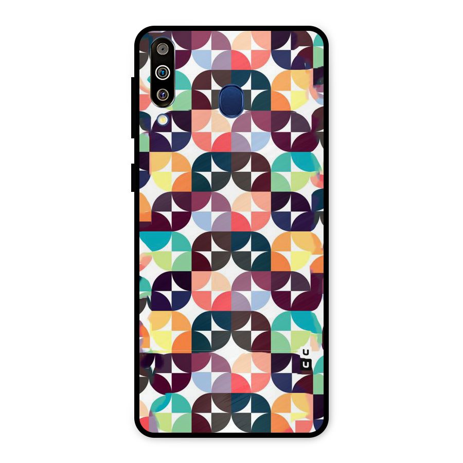 Multicolor Arc Metal Back Case for Galaxy M30