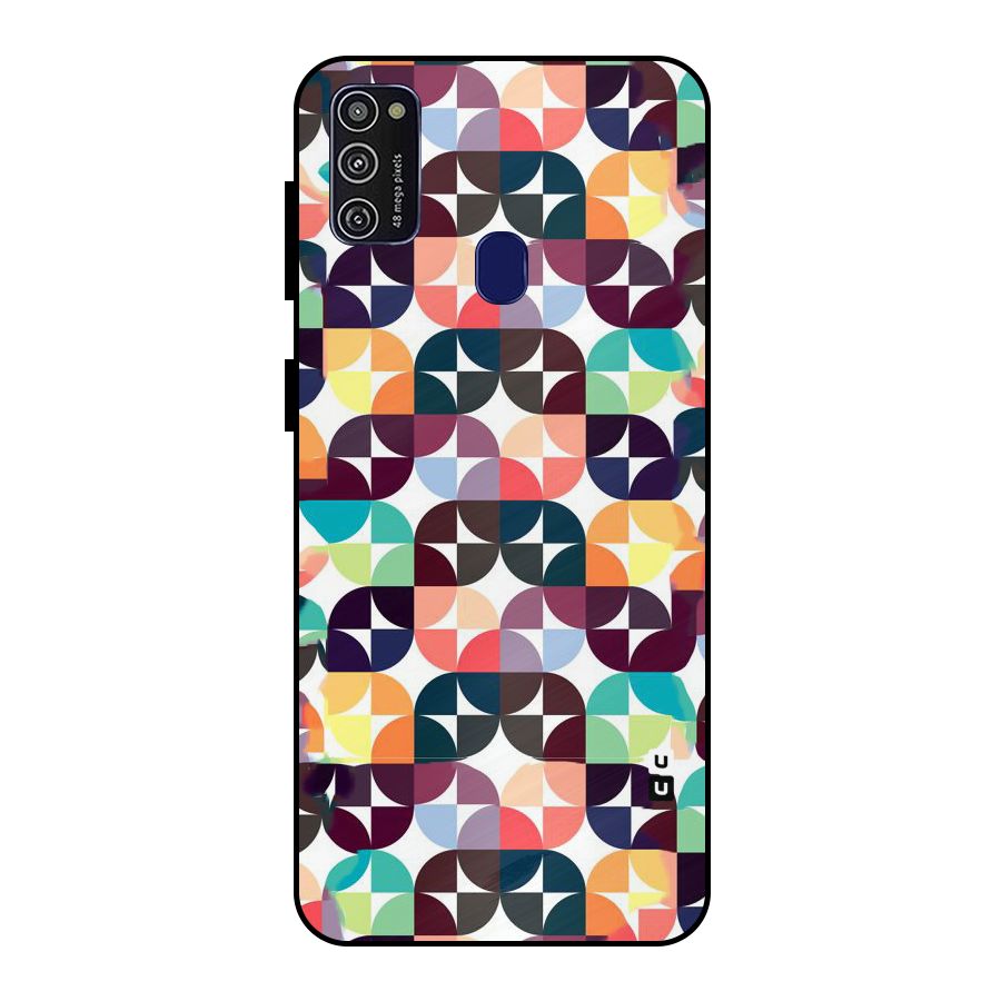 Multicolor Arc Metal Back Case for Galaxy M30s