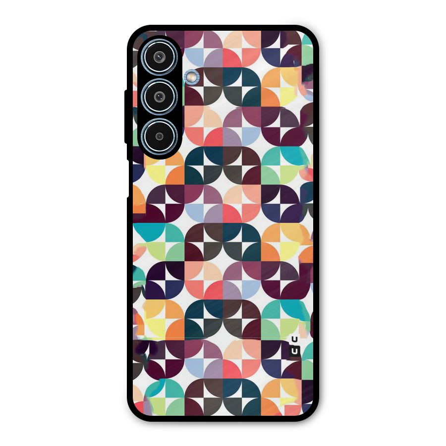 Multicolor Arc Metal Back Case for Galaxy M35
