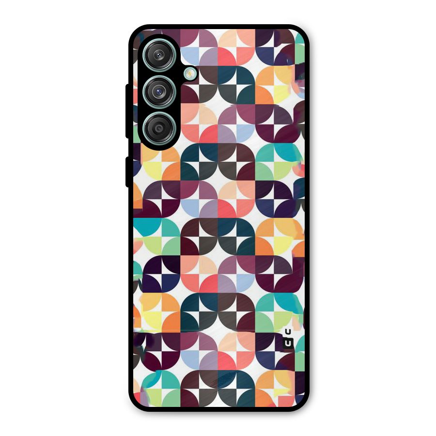 Multicolor Arc Metal Back Case for Galaxy M55 5G