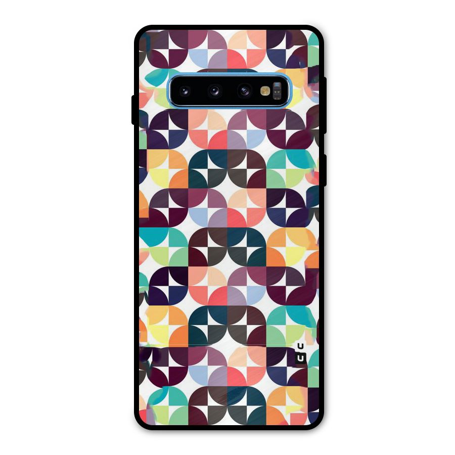 Multicolor Arc Metal Back Case for Galaxy S10