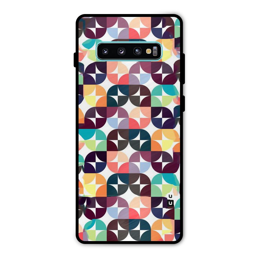 Multicolor Arc Metal Back Case for Galaxy S10 Plus