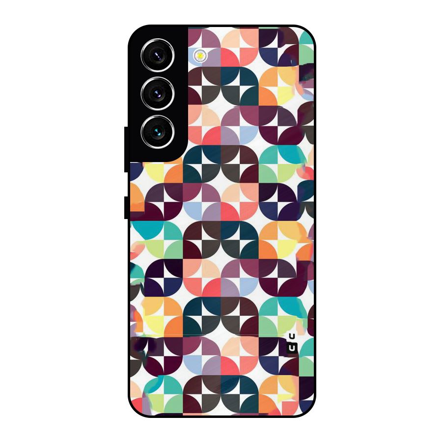 Multicolor Arc Metal Back Case for Galaxy S22 5G
