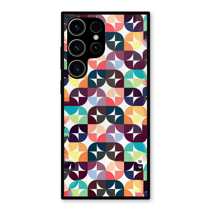 Multicolor Arc Metal Back Case for Galaxy S23 Ultra