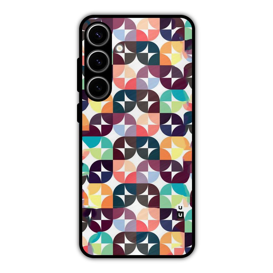 Multicolor Arc Metal Back Case for Galaxy S24 Plus