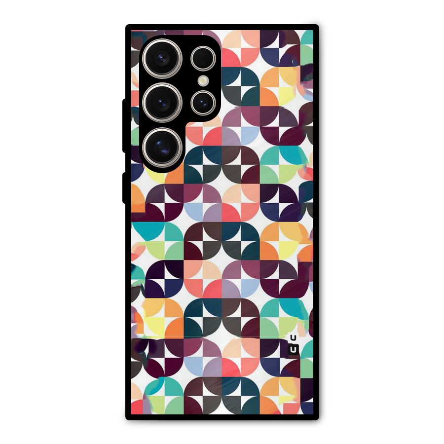 Multicolor Arc Metal Back Case for Galaxy S24 Ultra