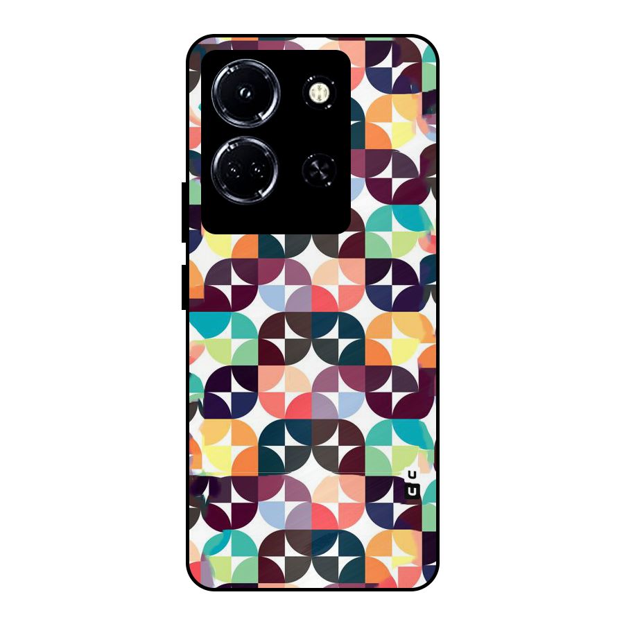 Multicolor Arc Metal Back Case for Infinix Note 30 5G