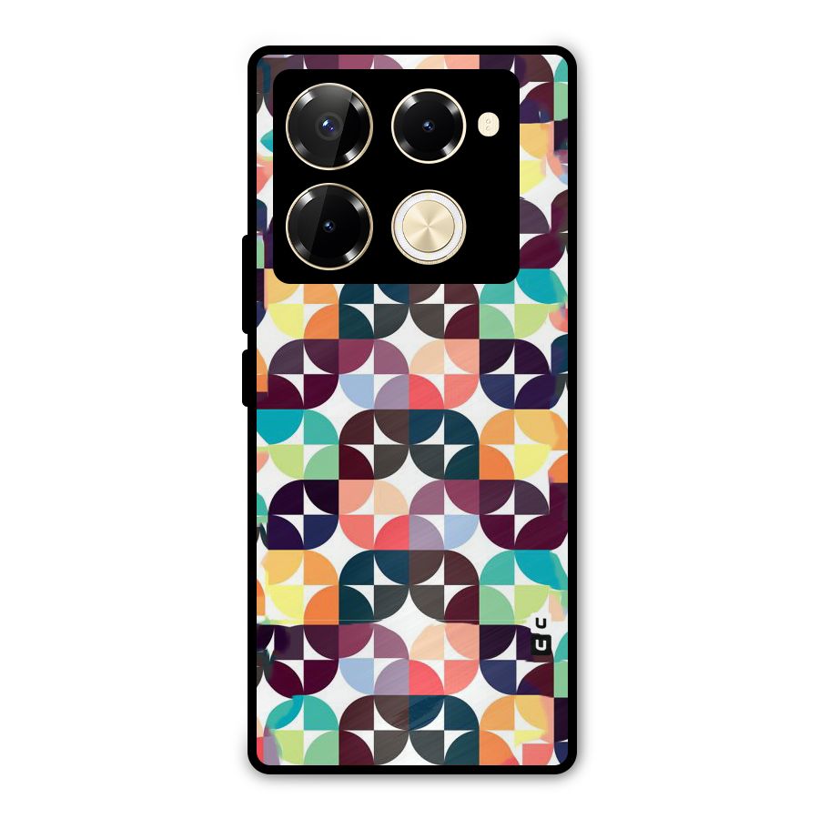 Multicolor Arc Metal Back Case for Infinix Note 40 Pro