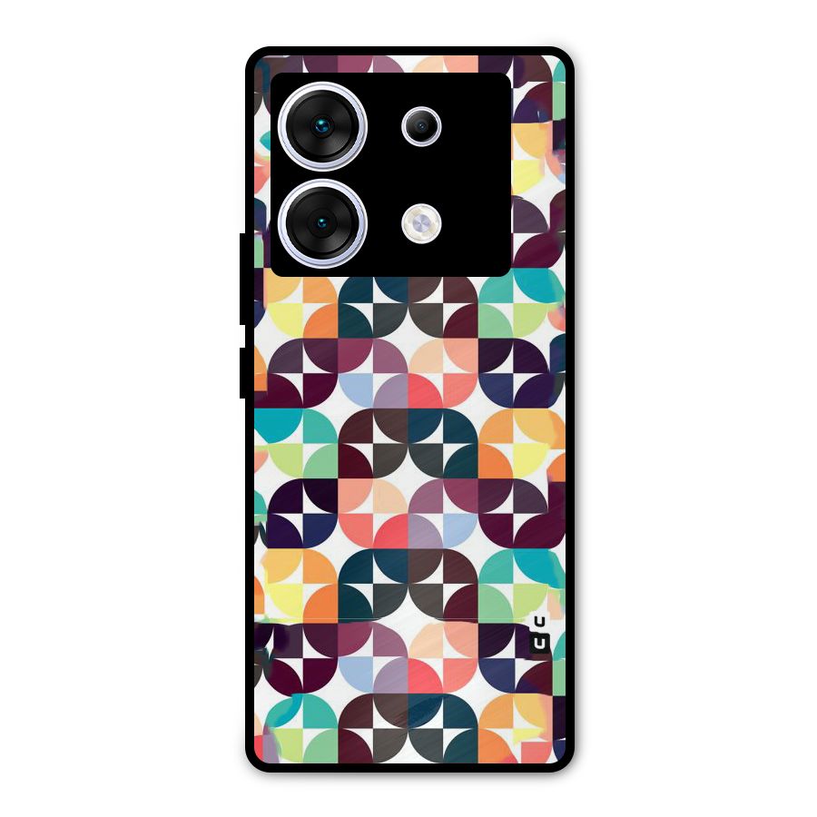 Multicolor Arc Metal Back Case for Infinix Zero 30 5G