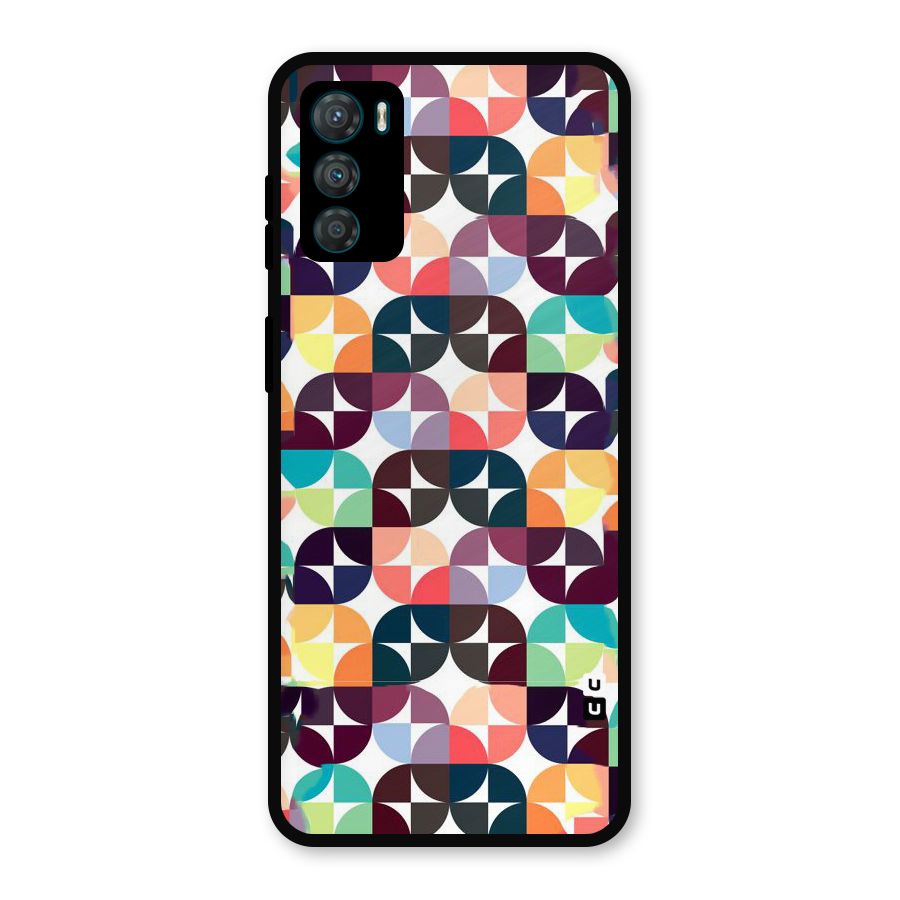 Multicolor Arc Metal Back Case for Moto G42