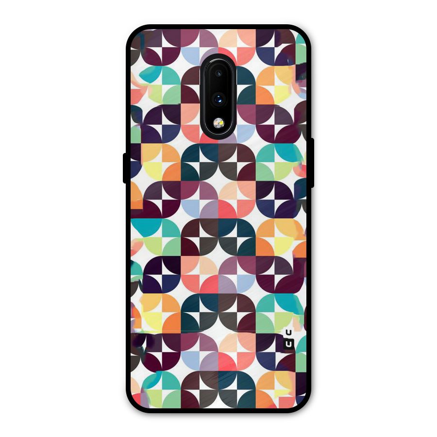 Multicolor Arc Metal Back Case for OnePlus 7