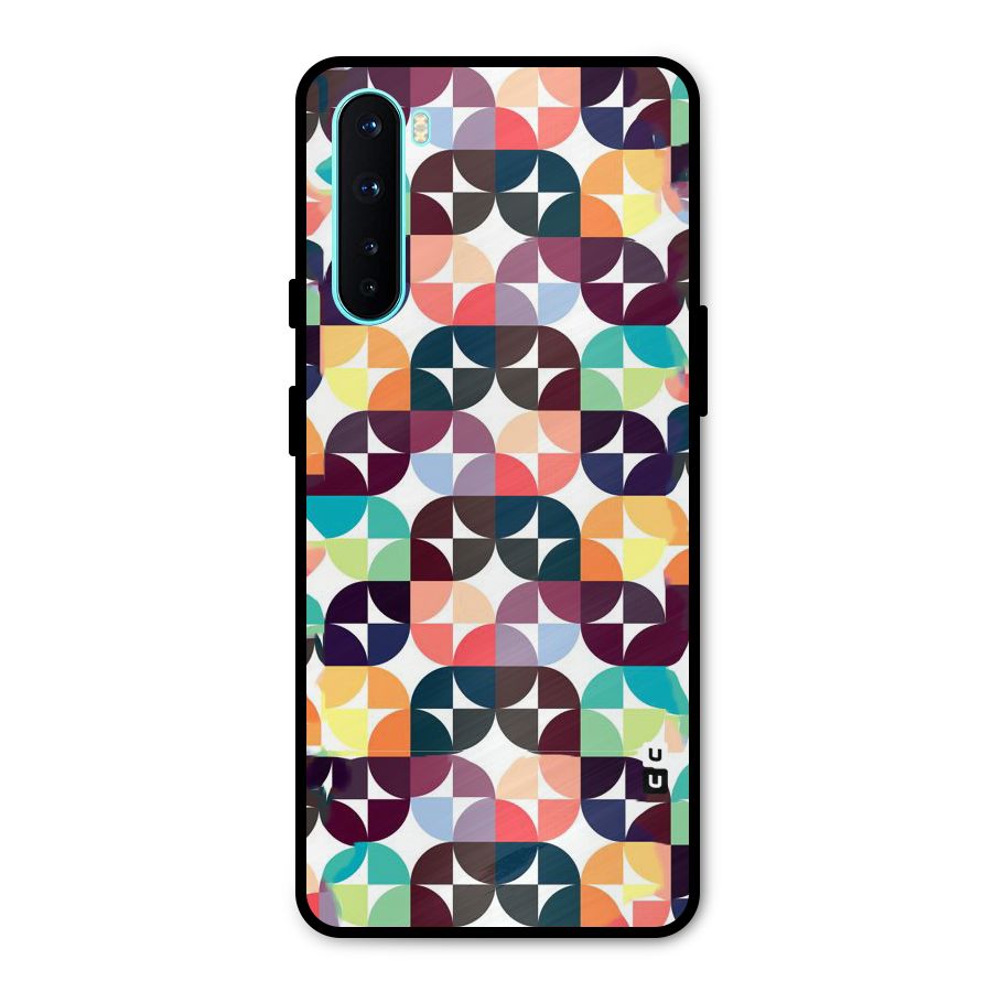 Multicolor Arc Metal Back Case for OnePlus Nord