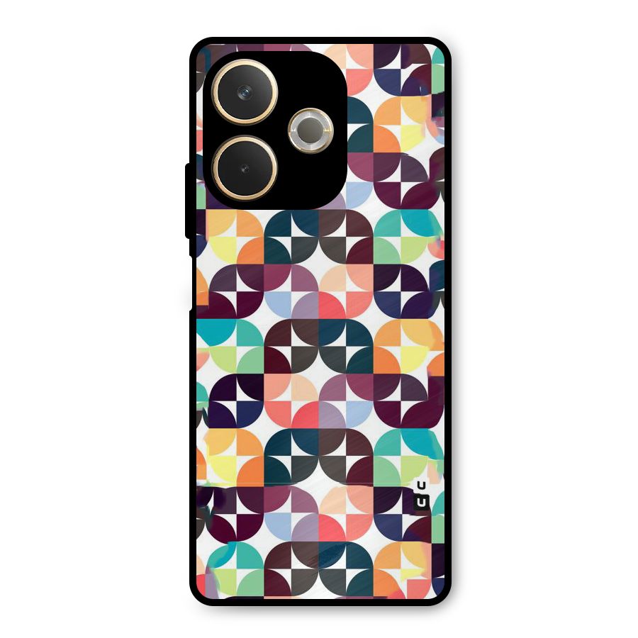Multicolor Arc Metal Back Case for Oppo A5 Pro
