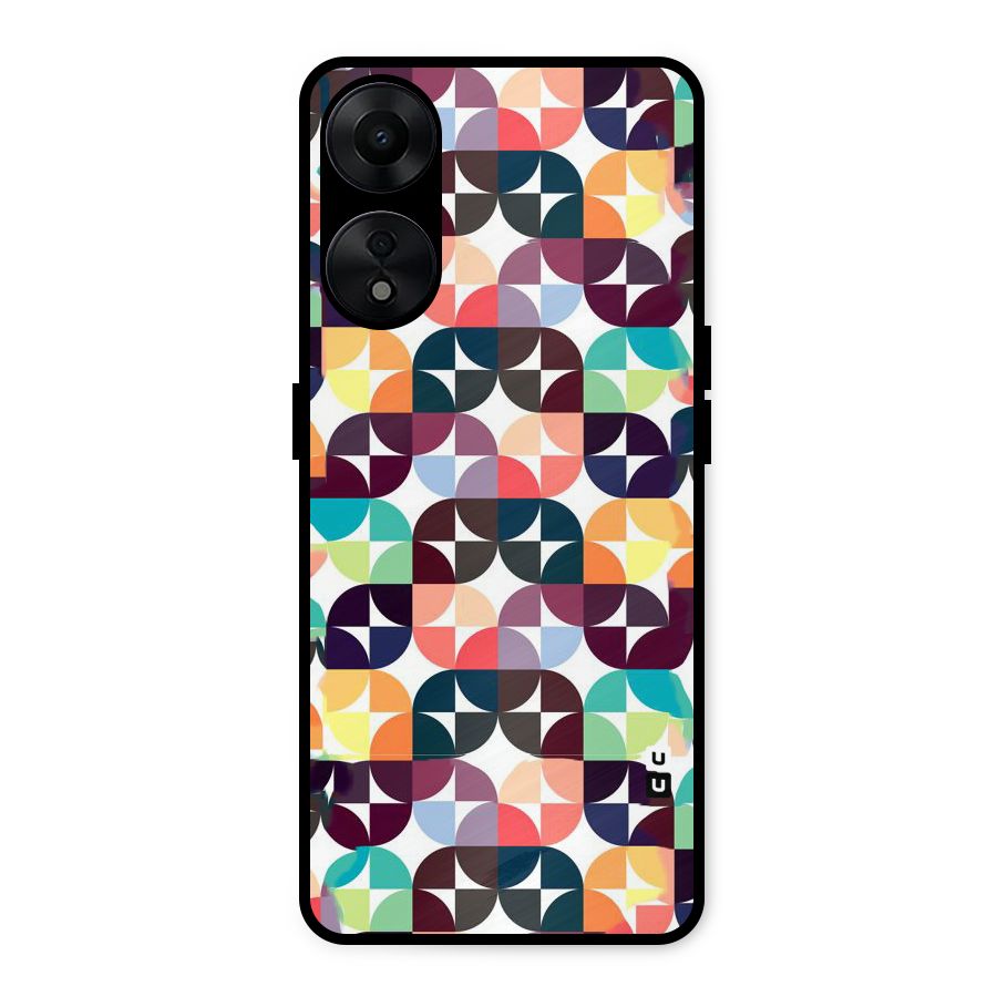 Multicolor Arc Metal Back Case for Oppo A78 5G