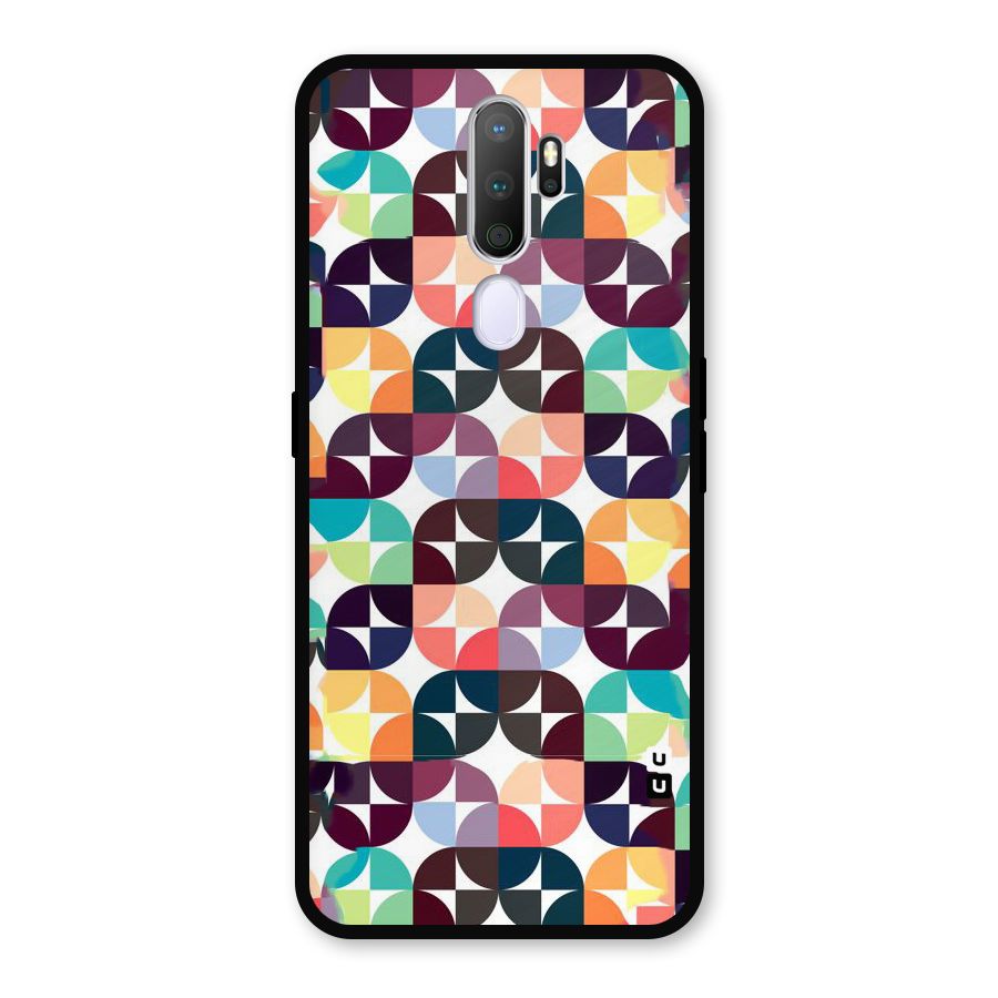 Multicolor Arc Metal Back Case for Oppo A9 (2020)