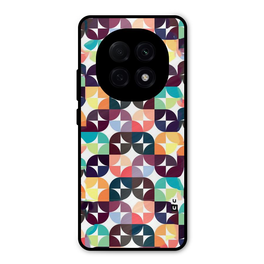 Multicolor Arc Metal Back Case for Oppo F29 Pro