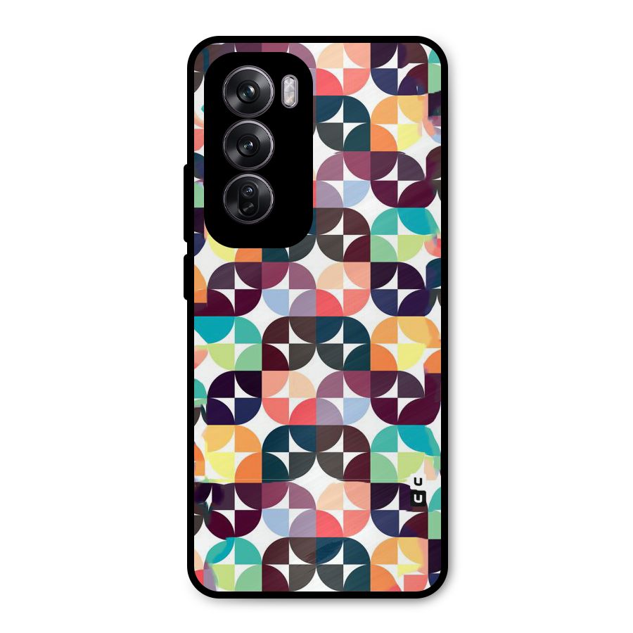 Multicolor Arc Metal Back Case for Oppo Reno12 Pro