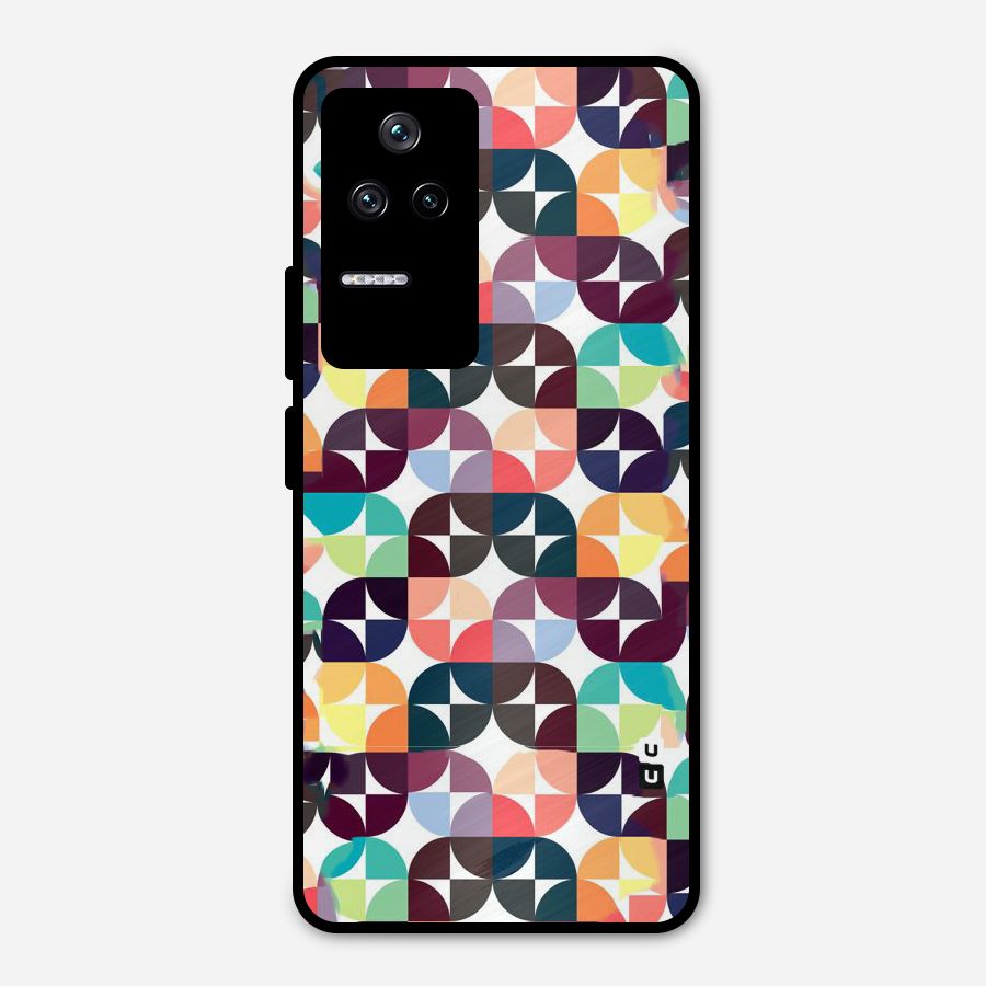 Multicolor Arc Metal Back Case for Poco F4 5G