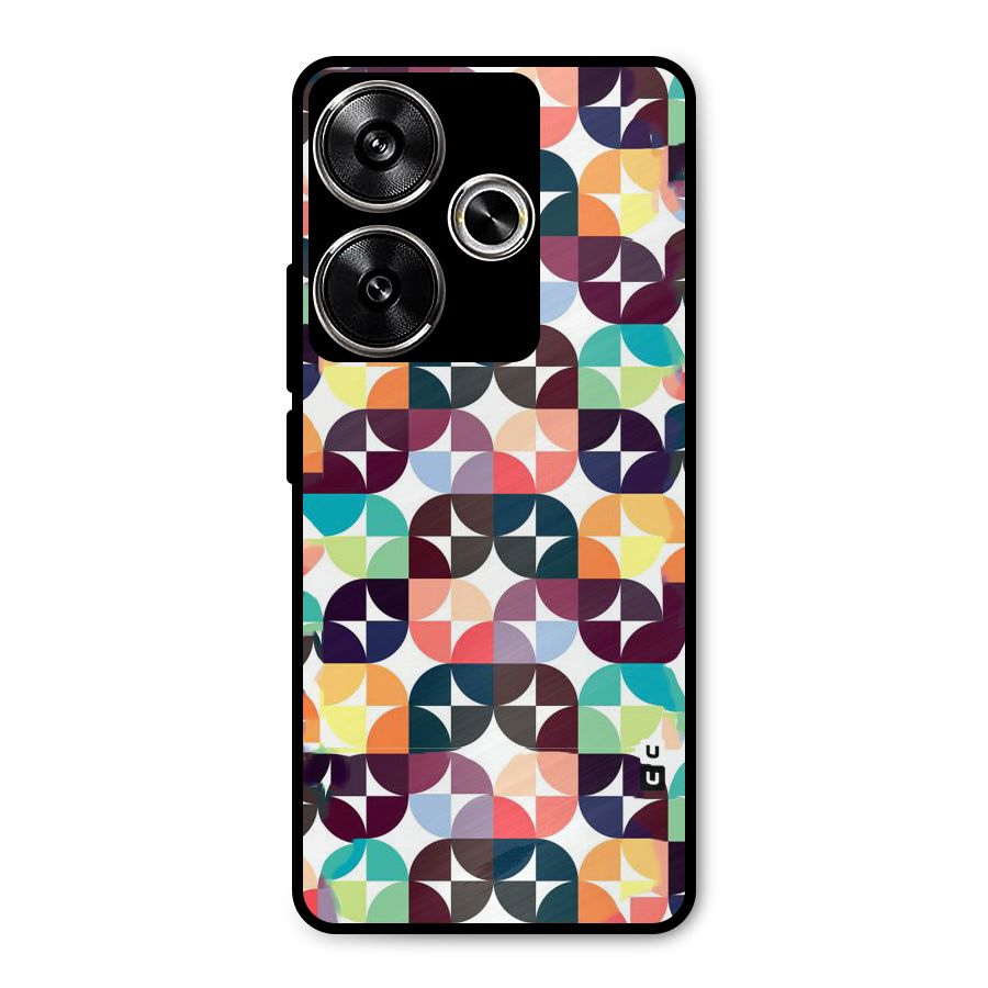 Multicolor Arc Metal Back Case for Poco F6