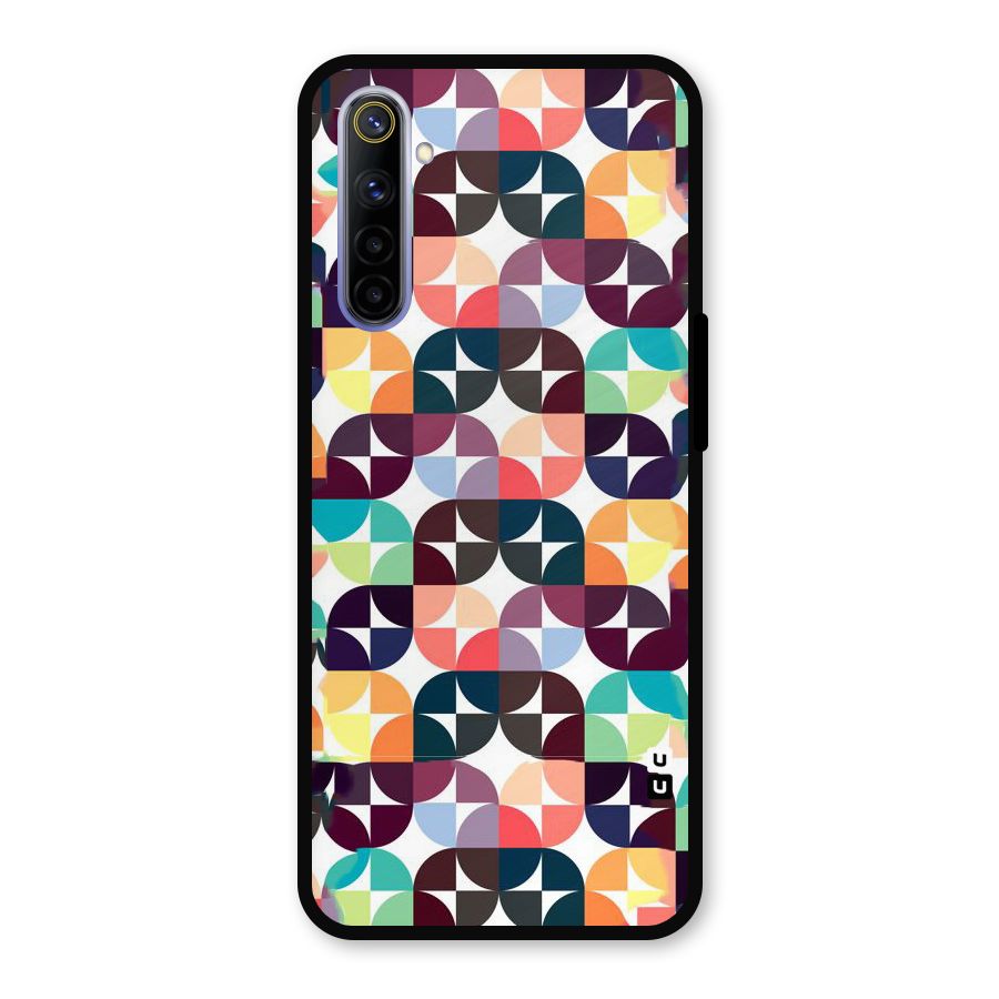 Multicolor Arc Metal Back Case for Realme 6