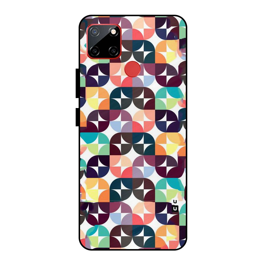 Multicolor Arc Metal Back Case for Realme C12