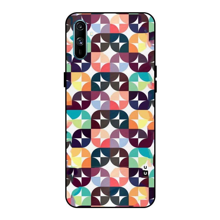 Multicolor Arc Metal Back Case for Realme C3