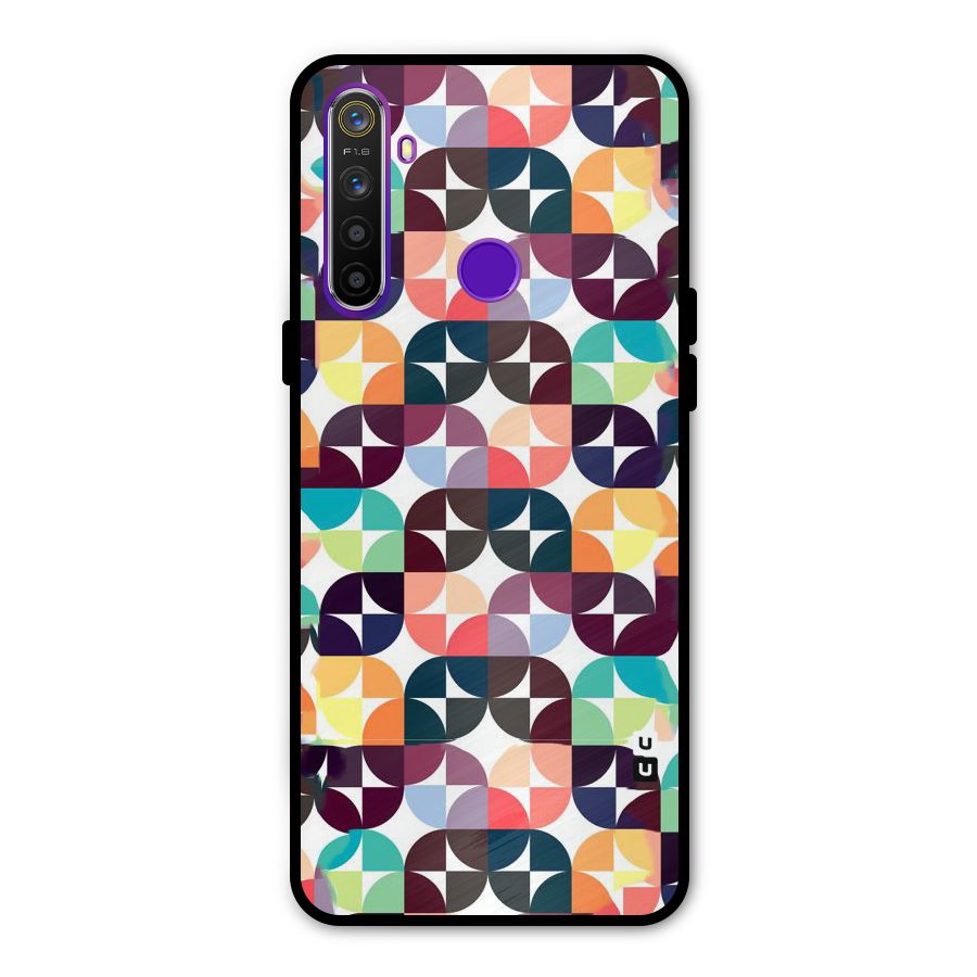 Multicolor Arc Metal Back Case for Realme Narzo 10
