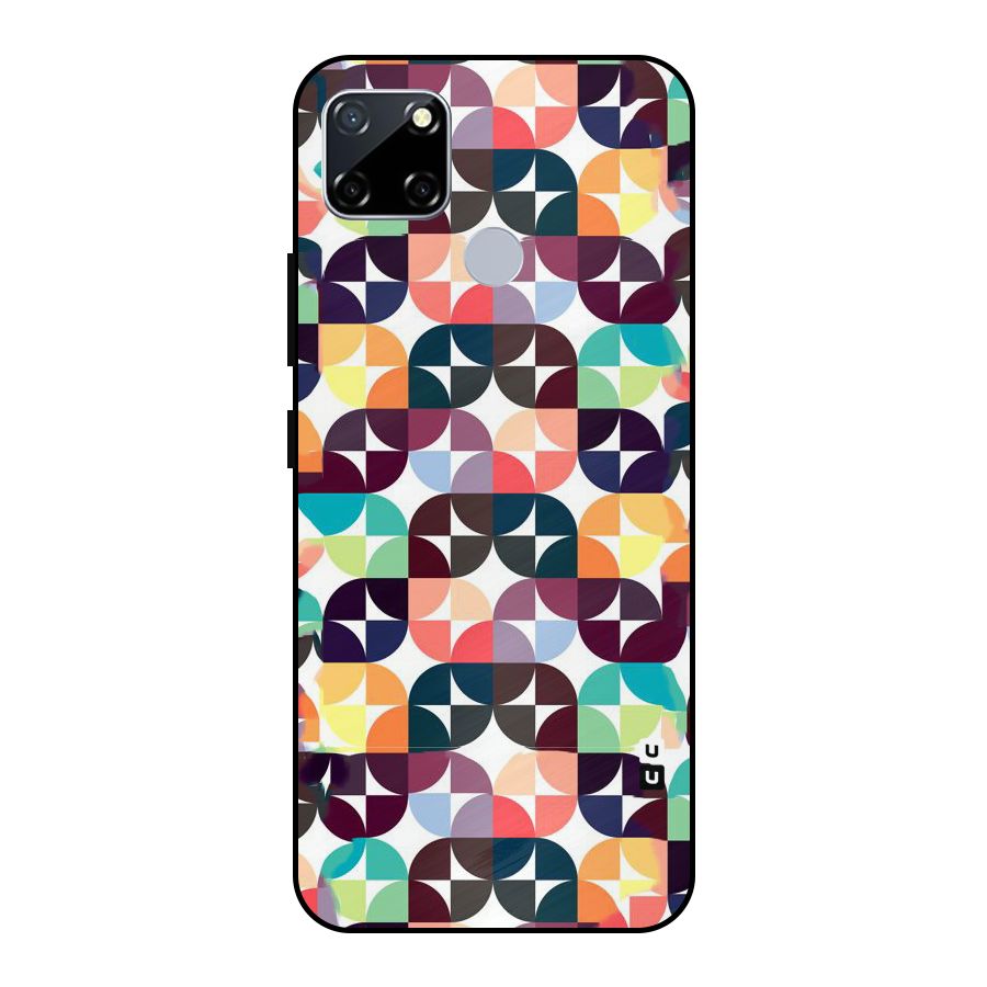 Multicolor Arc Metal Back Case for Realme Narzo 20