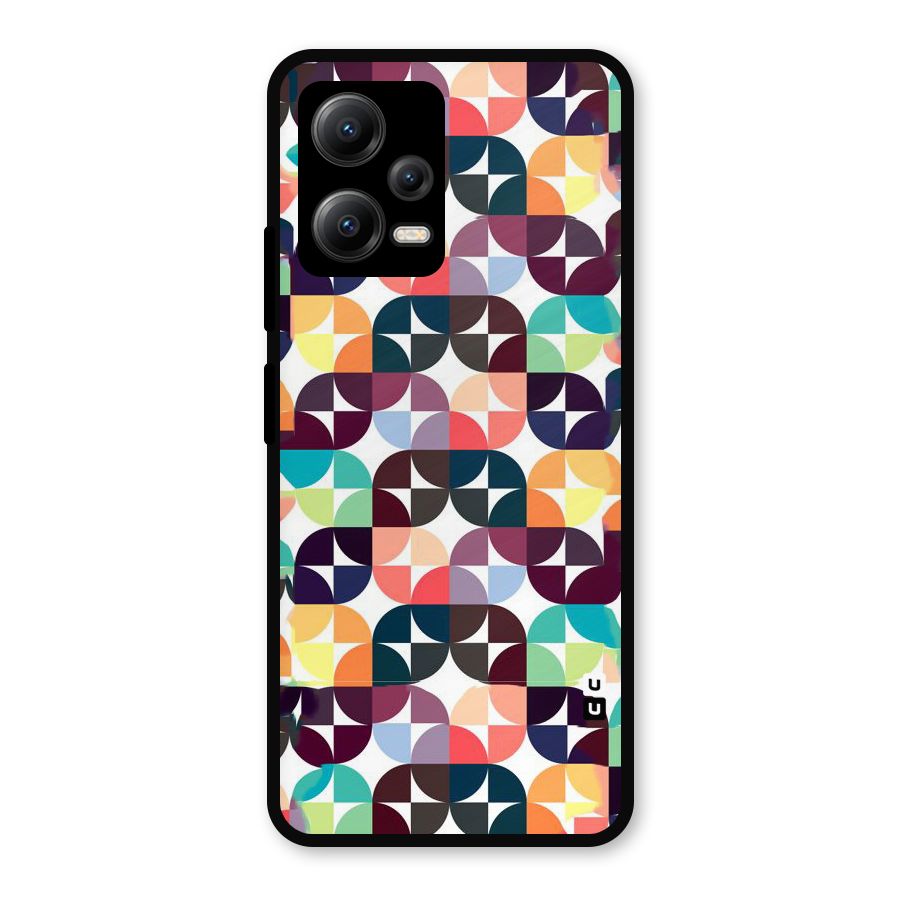 Multicolor Arc Metal Back Case for Redmi Note 12 5G