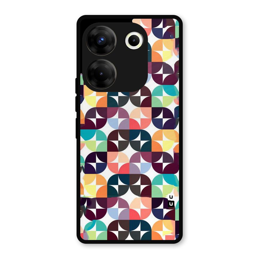 Multicolor Arc Metal Back Case for Tecno Camon 20