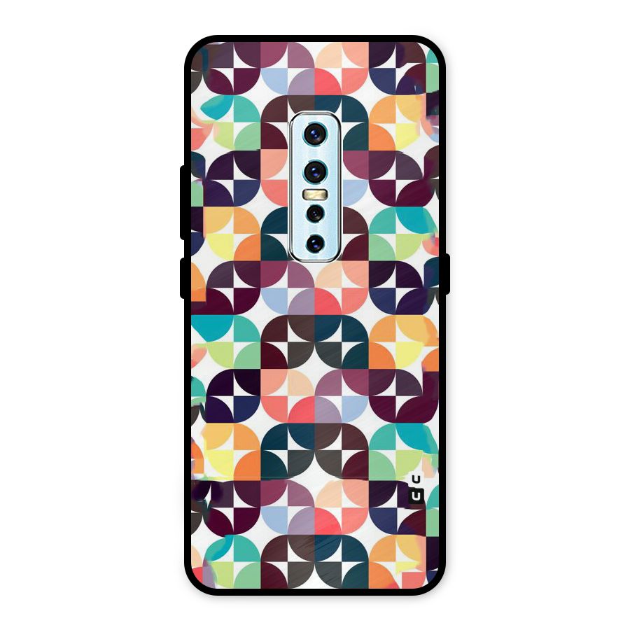 Multicolor Arc Metal Back Case for Vivo V17 Pro