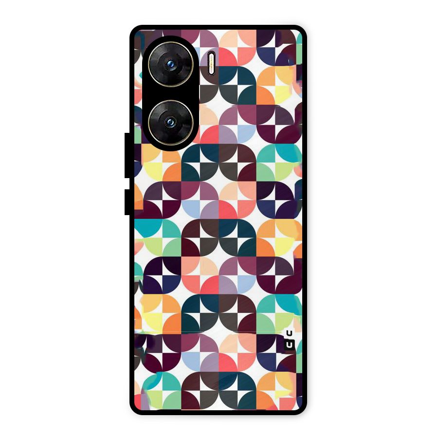 Multicolor Arc Metal Back Case for Vivo V29e