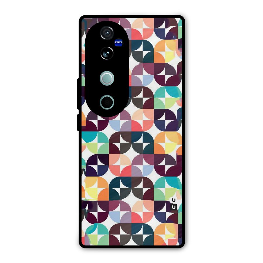 Multicolor Arc Metal Back Case for Vivo V40