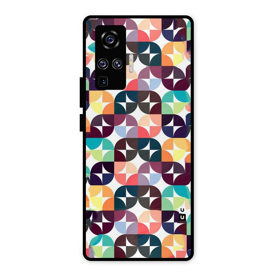 Multicolor Arc Metal Back Case for Vivo X50 Pro