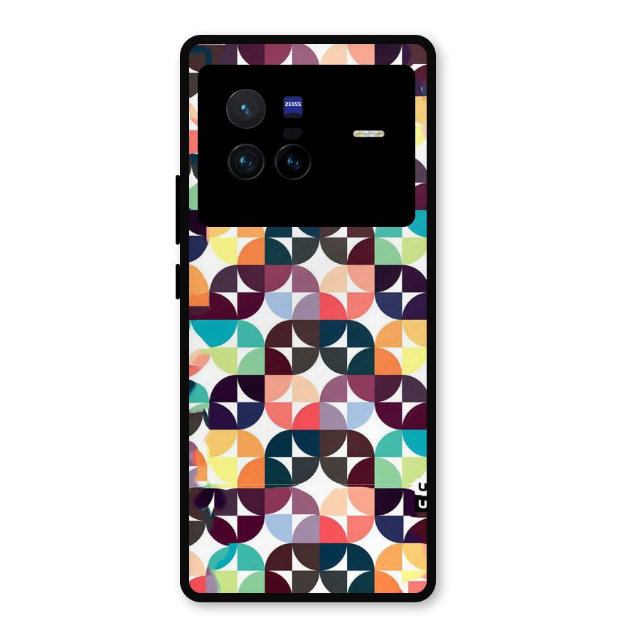 Multicolor Arc Metal Back Case for Vivo X80