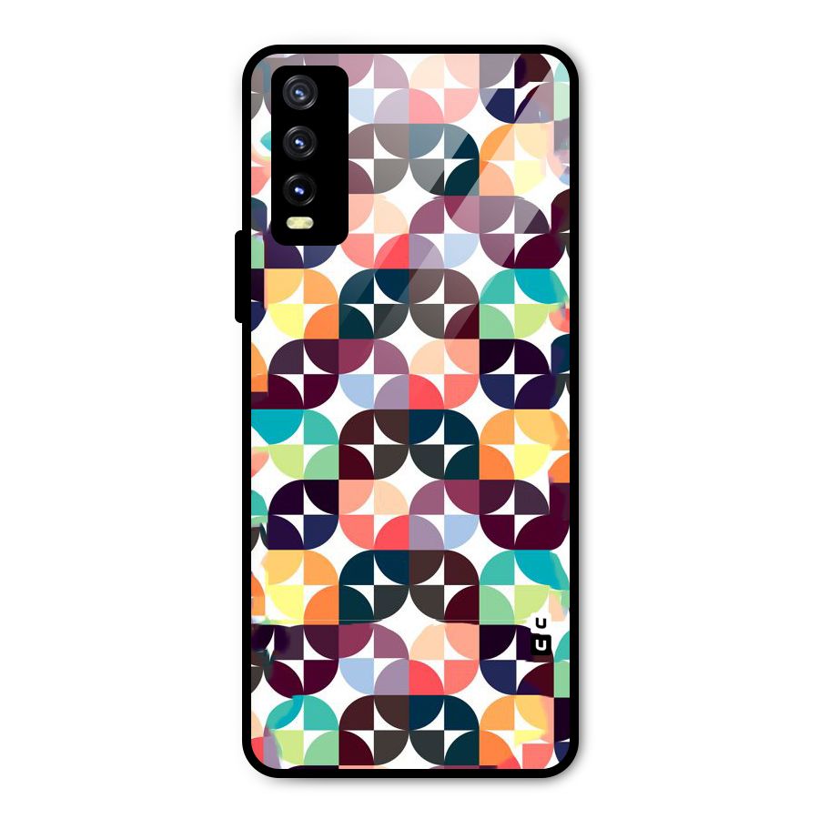 Multicolor Arc Metal Back Case for Vivo Y20