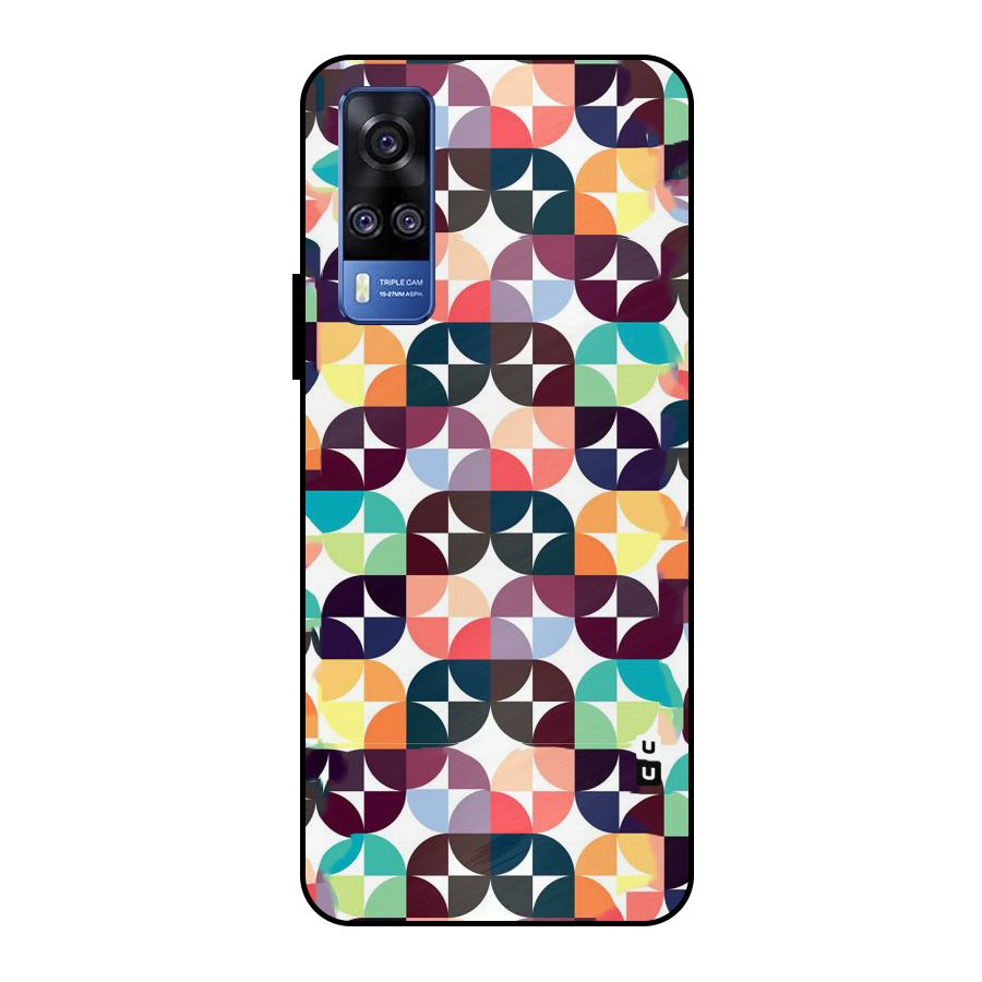 Multicolor Arc Metal Back Case for Vivo Y51