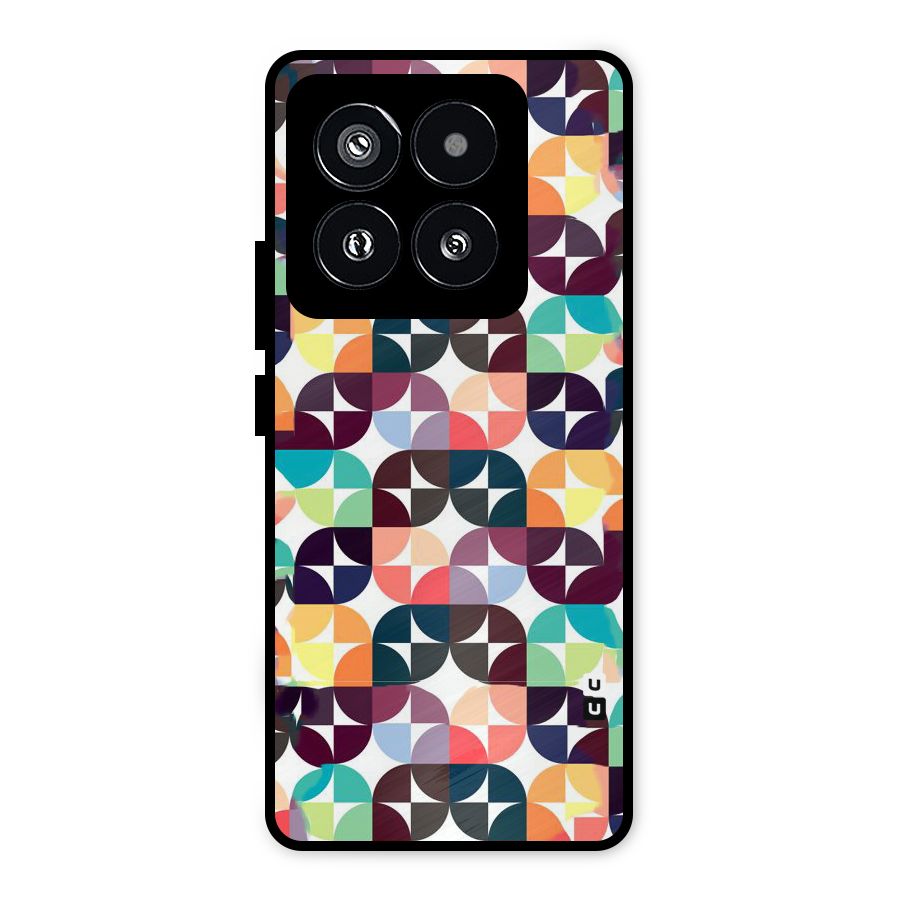 Multicolor Arc Metal Back Case for Xiaomi 14 Pro
